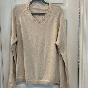 Island Shores V-Neck Sweater 100% cotton Size L